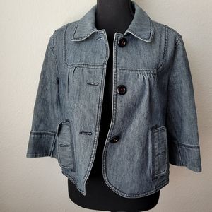 LOFT Denim Jacket- Petite Size 12 CUTE!